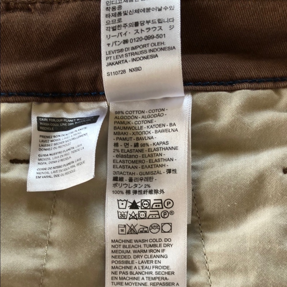 Levi's Brown Chinos - Picture 3 of 7